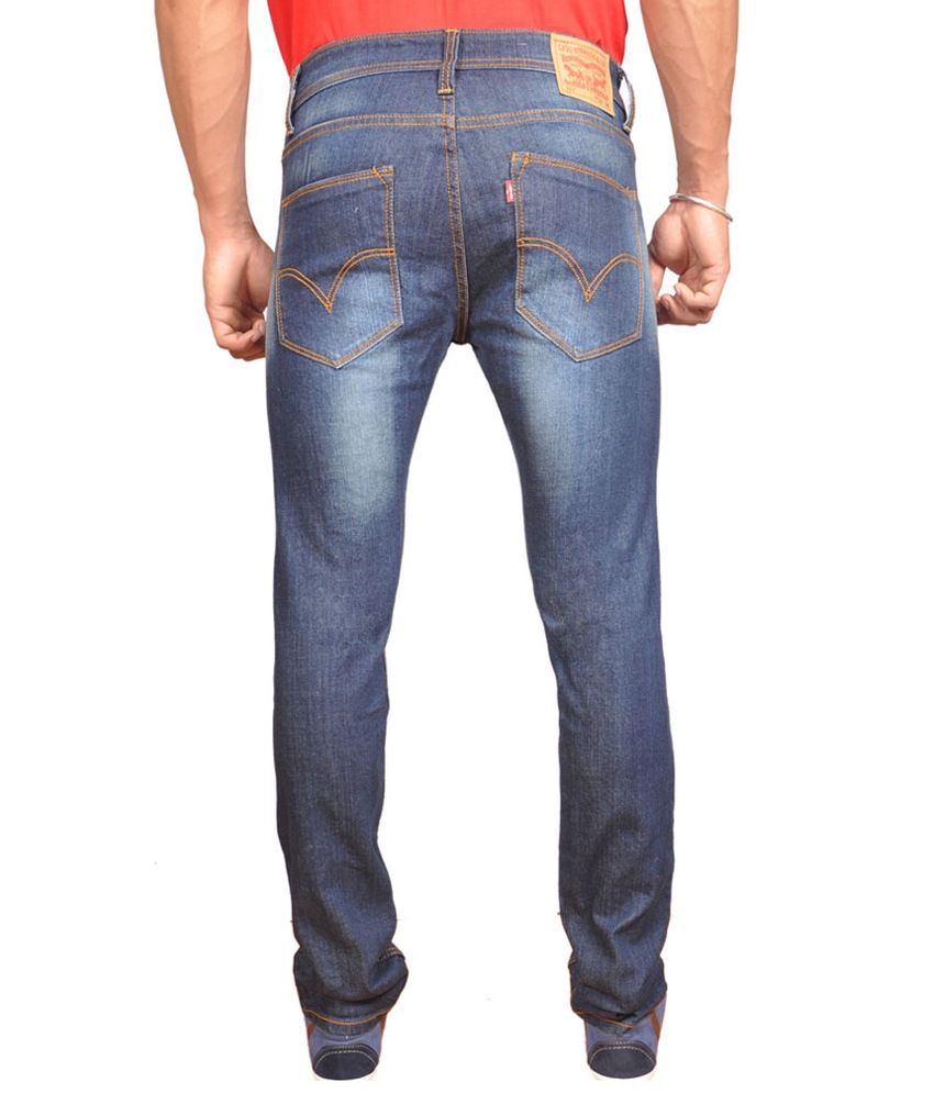 levi's 511 dark blue jeans