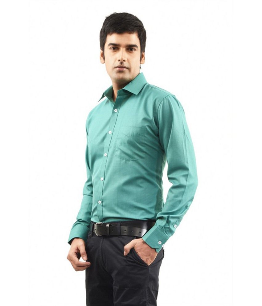 turquoise blue formal shirt