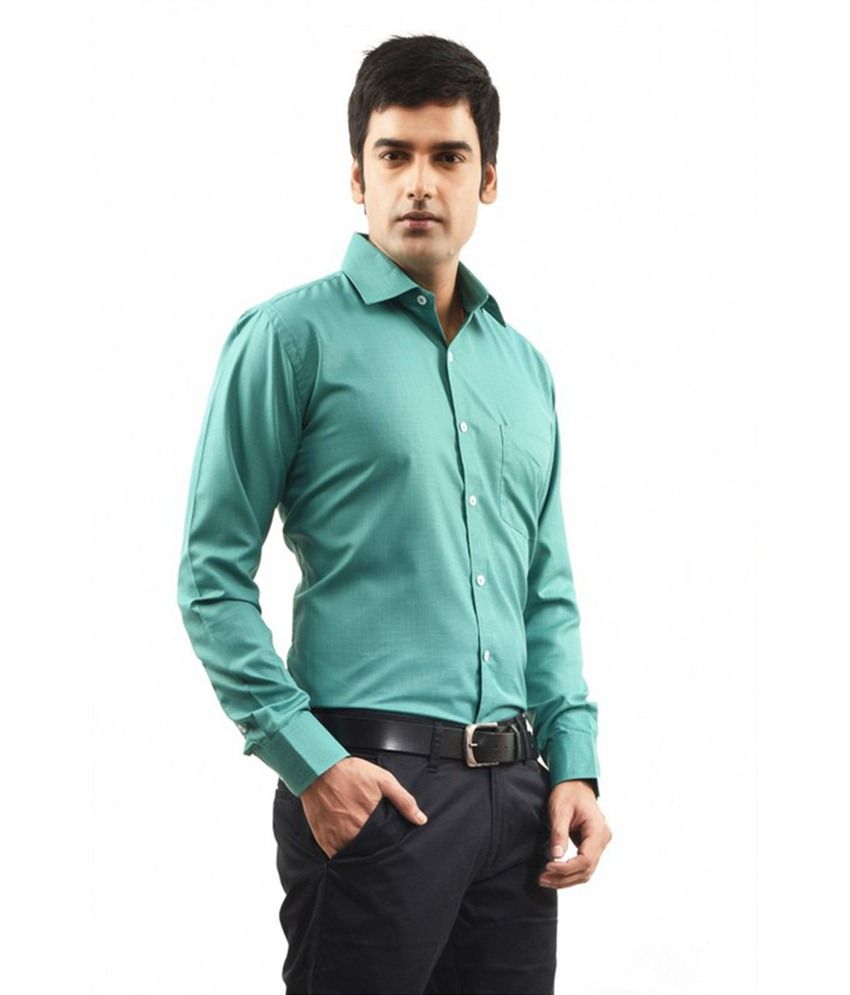 turquoise blue formal shirt