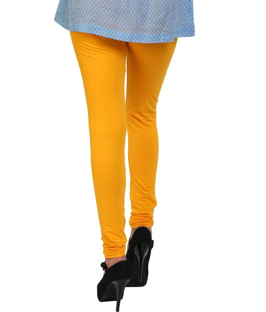 Indralok Yellow Cotton Leggings Price in India Buy Indralok Yellow
