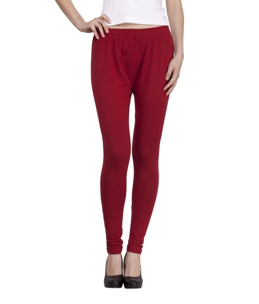 Style Room Maroon Cotton Leggings Price in India - Buy Style Room ...