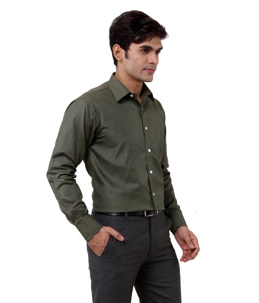 Jhanu Apparels Green Formal Shirt Buy Jhanu Apparels Green Formal