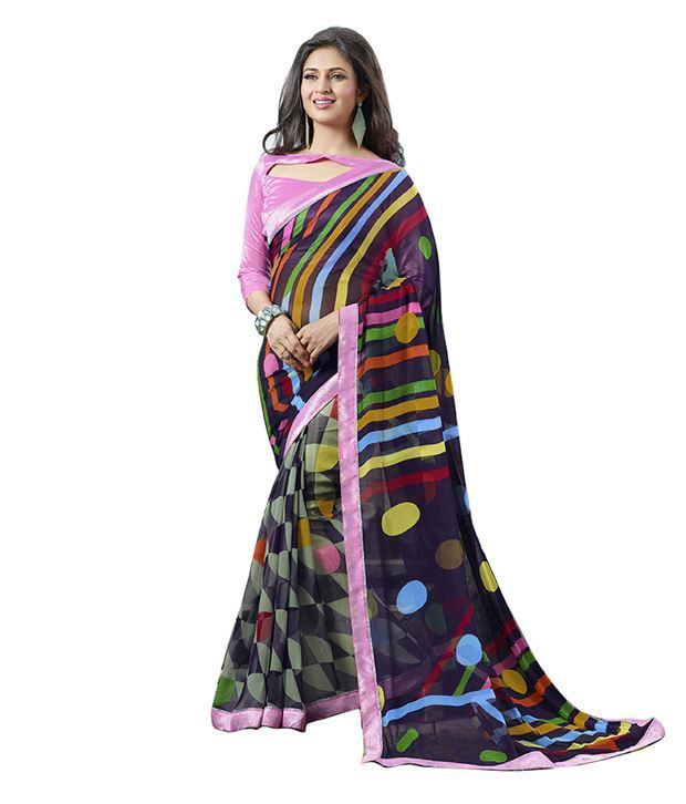 Parisha Multicoloured Art Silk Saree - Buy Parisha ...