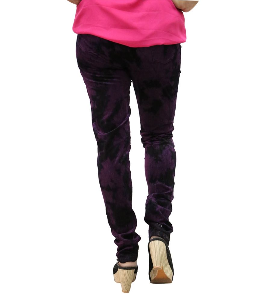 purple jeggings