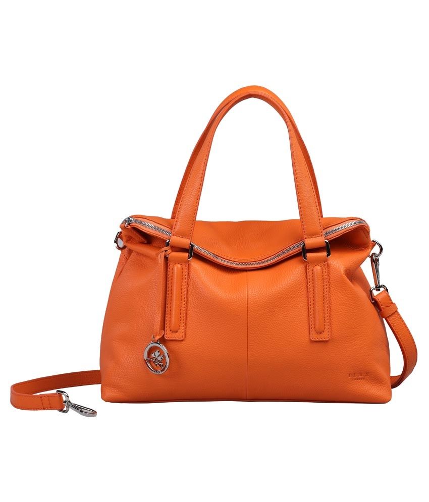 small orange shoulder bag