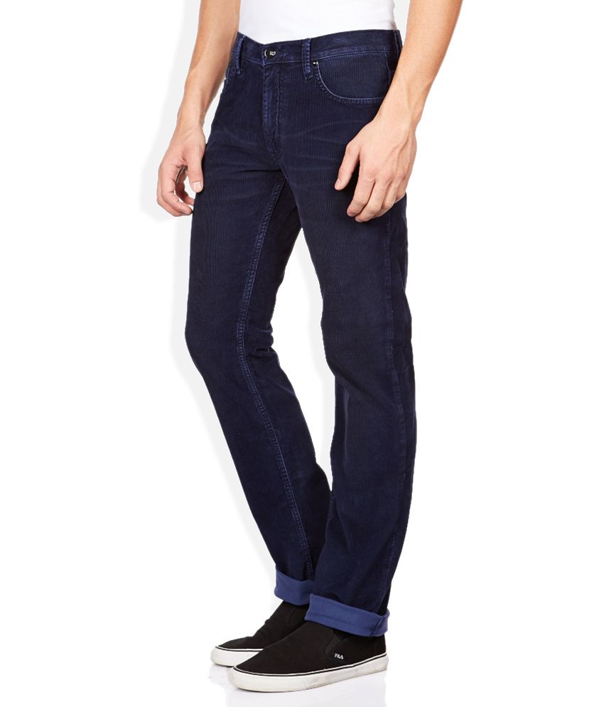 lee navy blue pants