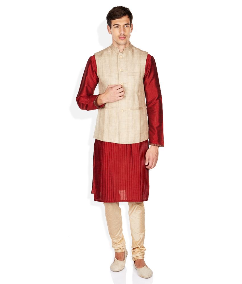 manyavar brown kurta