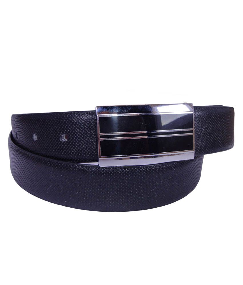Revo Black Leather Autolock Buckle Formal Belt For Men: Buy Online at ...