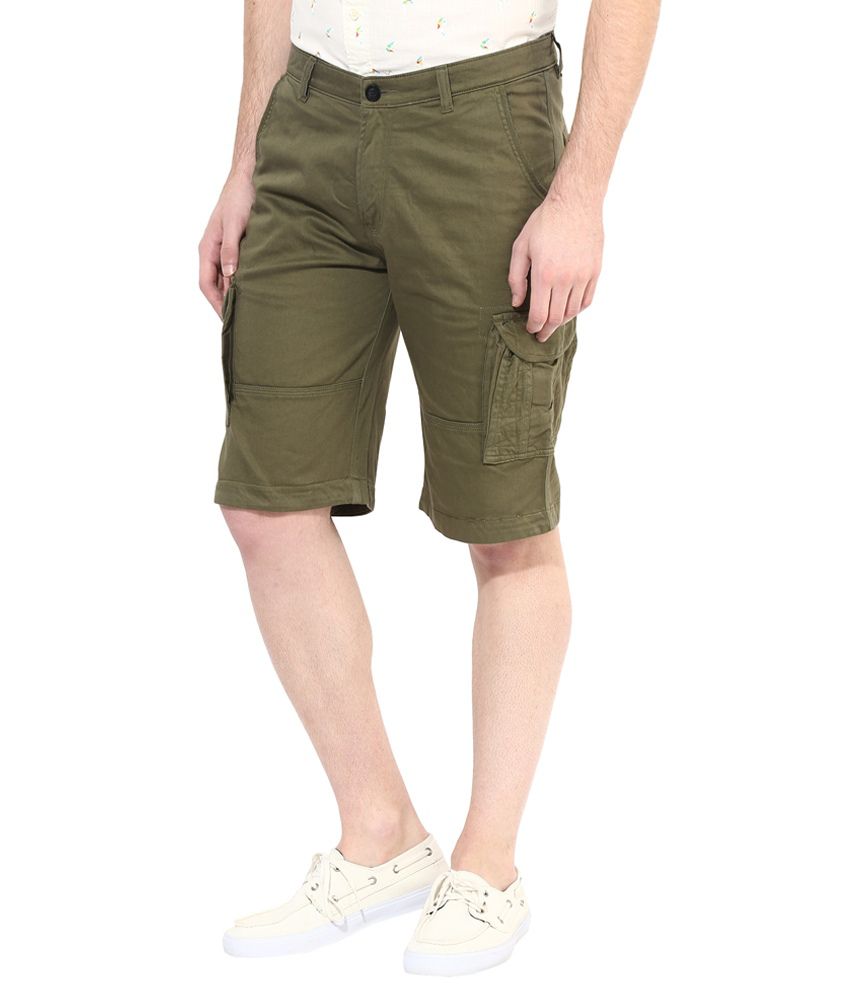 Silver Streak Green Cargo Shorts - Buy Silver Streak Green Cargo Shorts ...