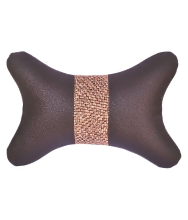 Soft X Brown Leather Neck Pillow Buy Soft X Brown Leather Neck Pillow Online at Low Price in