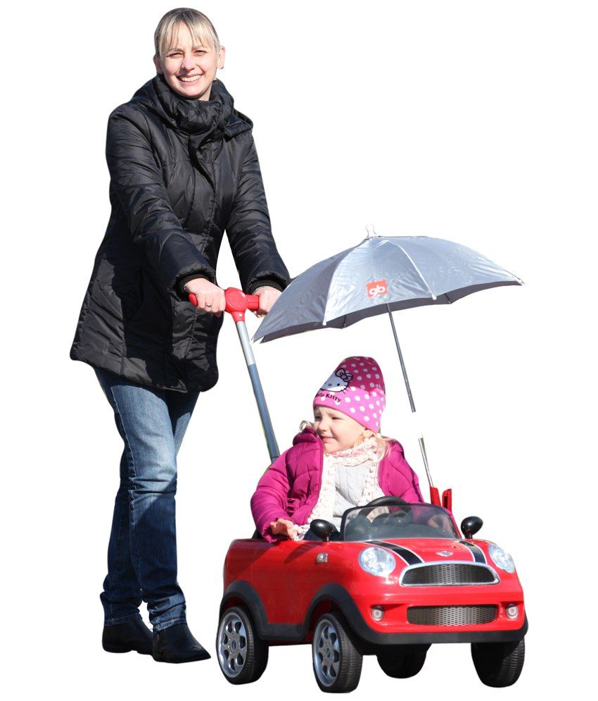 children's mini cooper push along