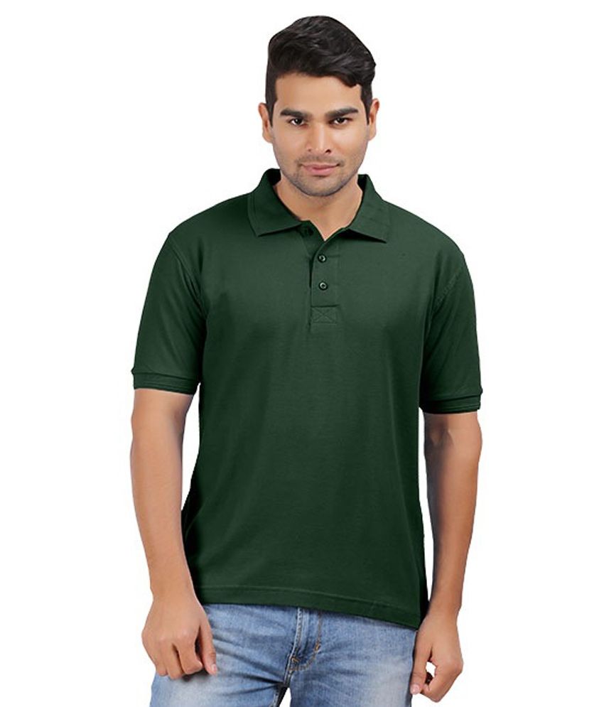 dark green polo shirt men's