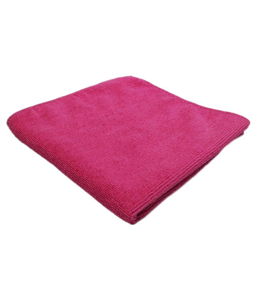 Buy Softspun Pink Microfiber Towel Cloth - 1 Piece @ Best Prices | Snapdeal