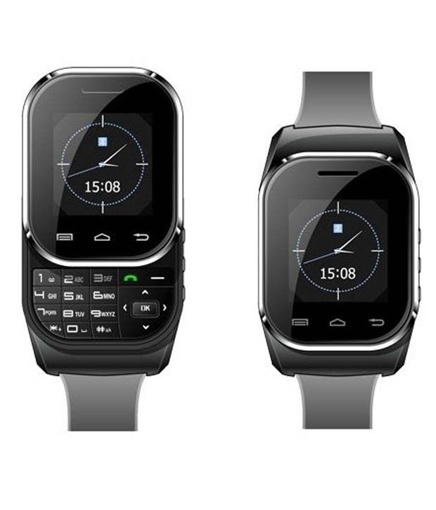 Kenxinda Black Digital Rubber Casual Dual Sim Smart Watch For Men - Wearable & Smartwatches 