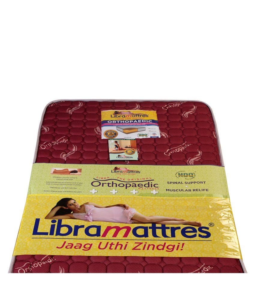 Libra Paedics Original Orthopaedic Maroon Mattress 5 inch Buy Libra Paedics Original