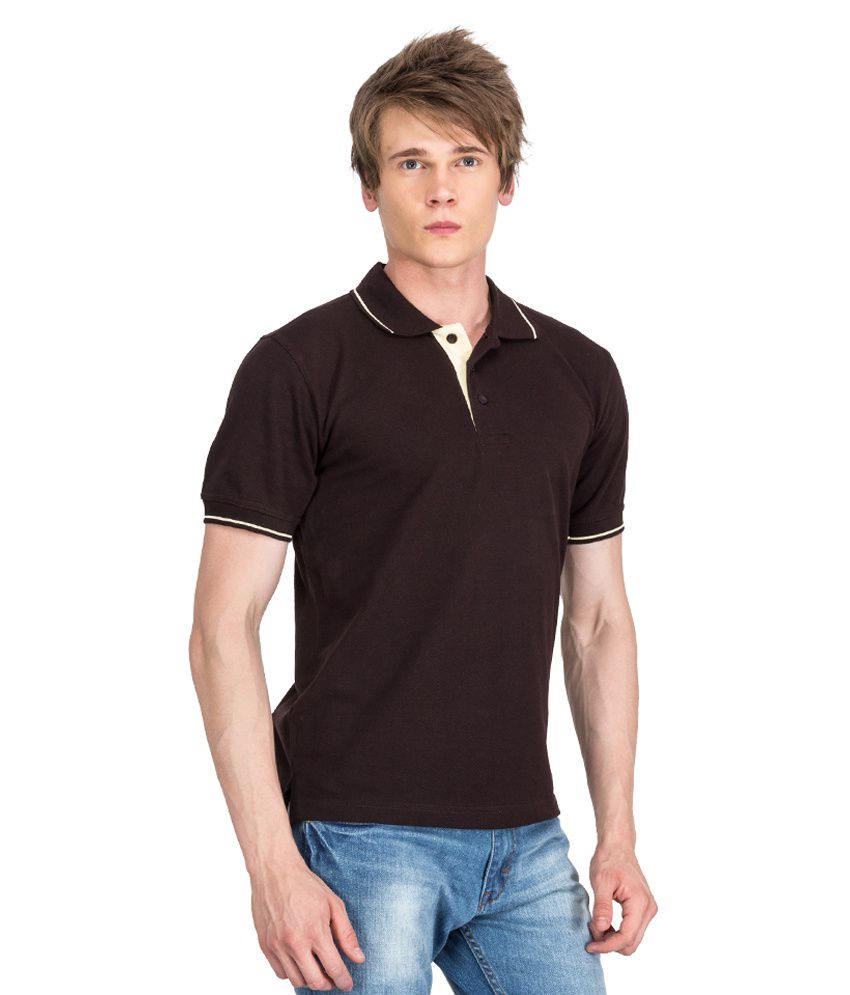 Xplore Brown Cotton Polo T-Shirt - Buy Xplore Brown Cotton Polo T-Shirt ...