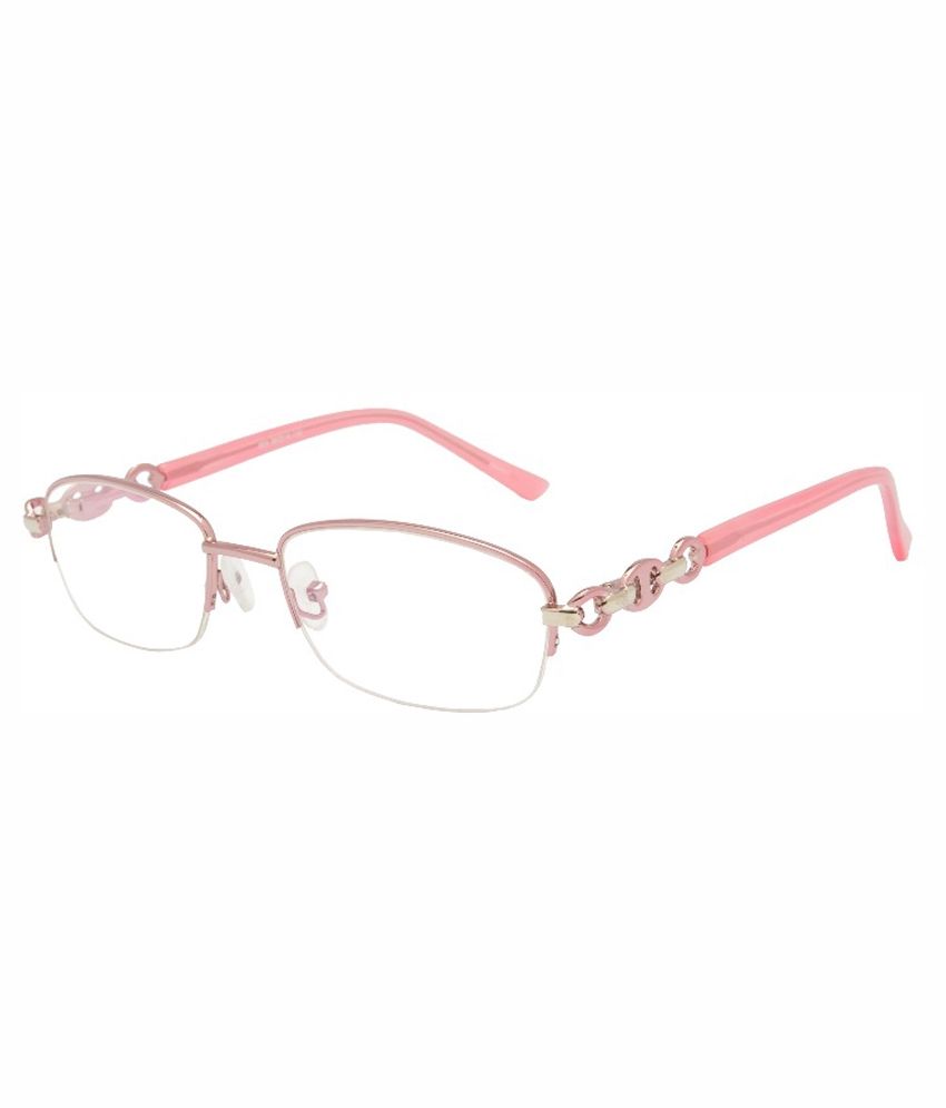 pink metal frame glasses