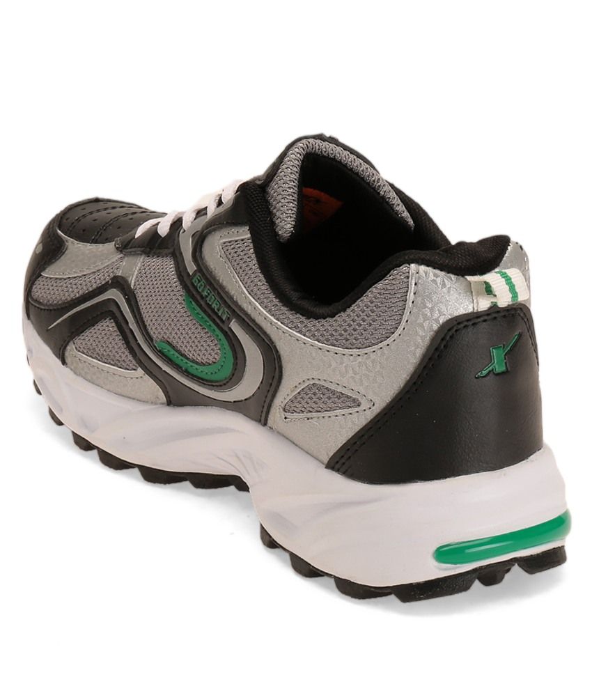 sparx black sports shoes