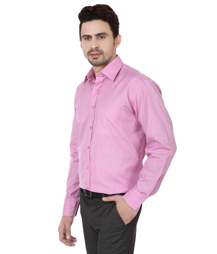 Zee Mark Pink Formal Shirt - Buy Zee Mark Pink Formal Shirt Online at ...