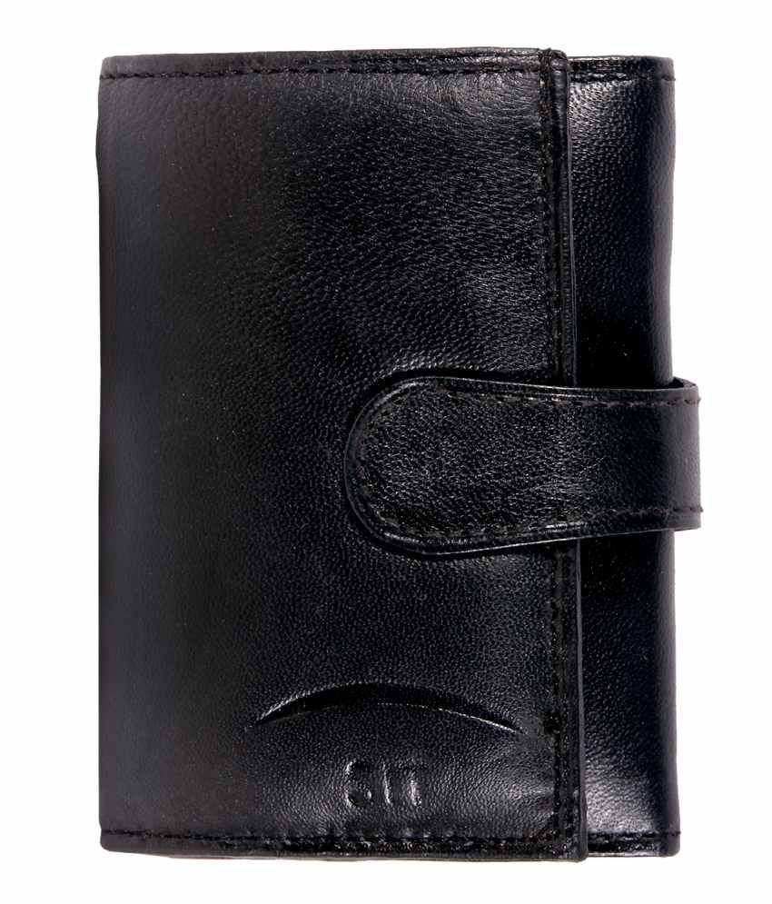 black leather wallet