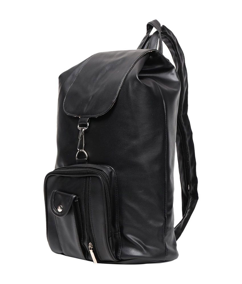 New Zovial Black PU Backpack - Buy New Zovial Black PU Backpack Online ...