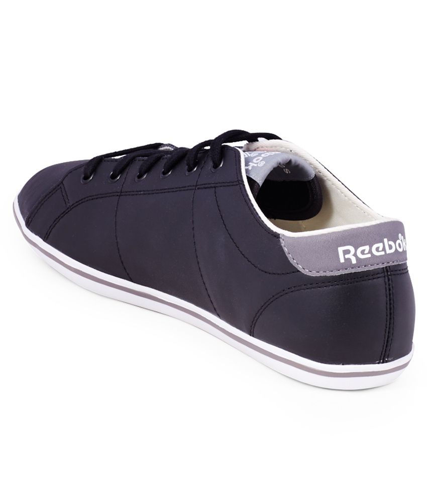 reebok cl npc plimsole black casual shoes