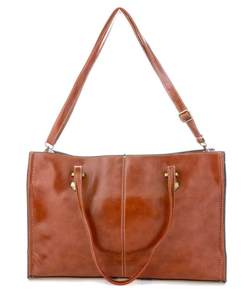 Iva Brown Shoulder Bag - Buy Iva Brown Shoulder Bag Online at Best ...
