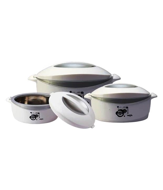 Milton Trumph Jr. Casserole Set Of 3(White): Buy Online at Best Price