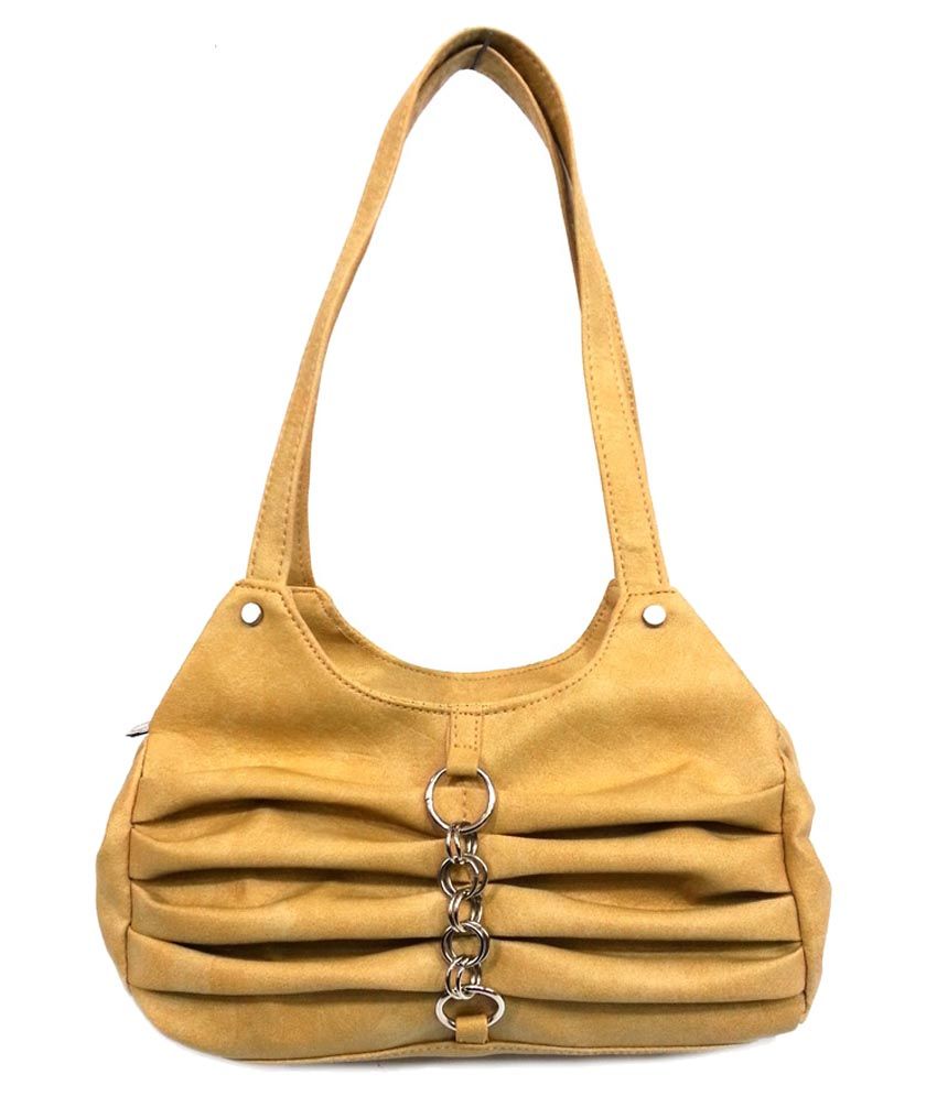 beige shoulder purse