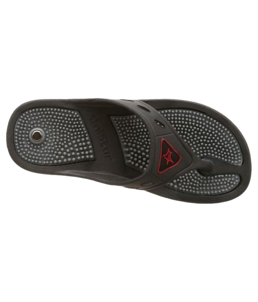 red tape dark grey flip flops