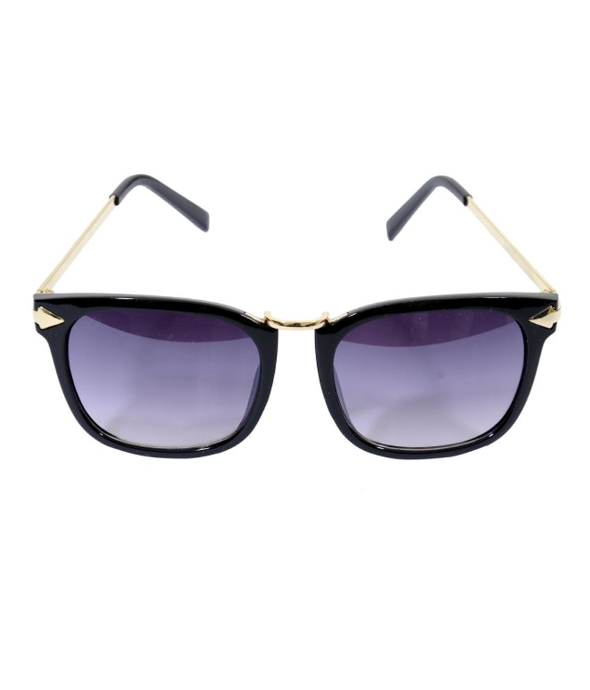 Eye Candy Black Unisex Rectangle Sunglasses Buy Eye Candy Black