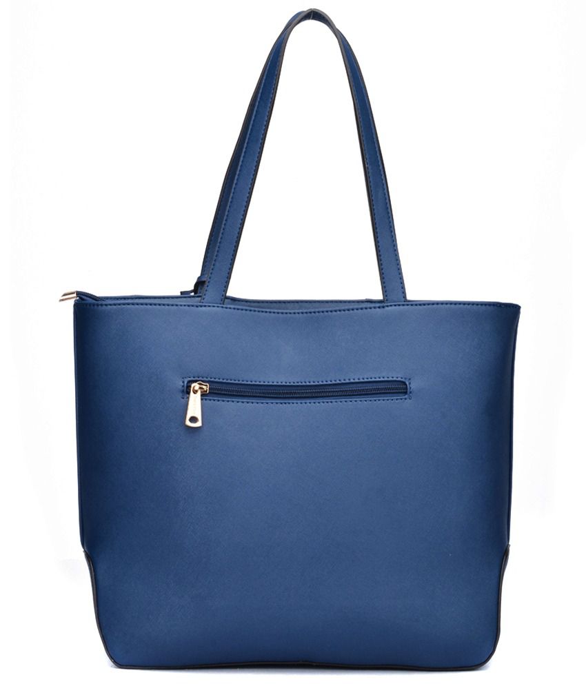 Diana Korr Blue Faux Leather Shoulder Bag - Buy Diana Korr Blue Faux ...