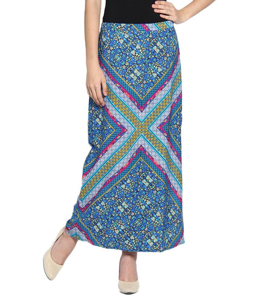Buy Folklore Blue Long Skirt Online at Best Prices in India - Snapdeal