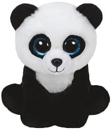 black and white soft toy