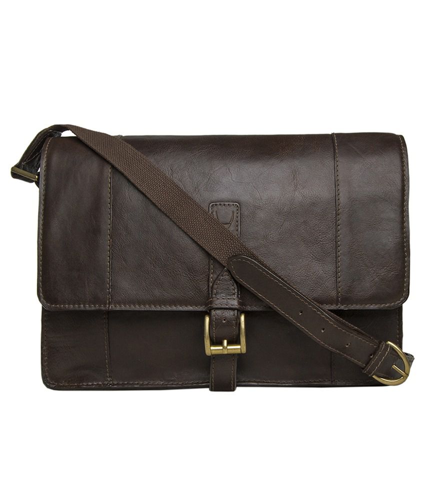 Hidesign Maverick 03 Brown Leather Messenger Bag - Buy Hidesign ...