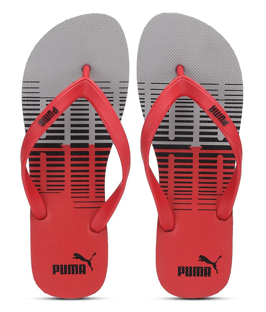 Puma Sam Red Flip Flops Price in India- Buy Puma Sam Red Flip Flops ...