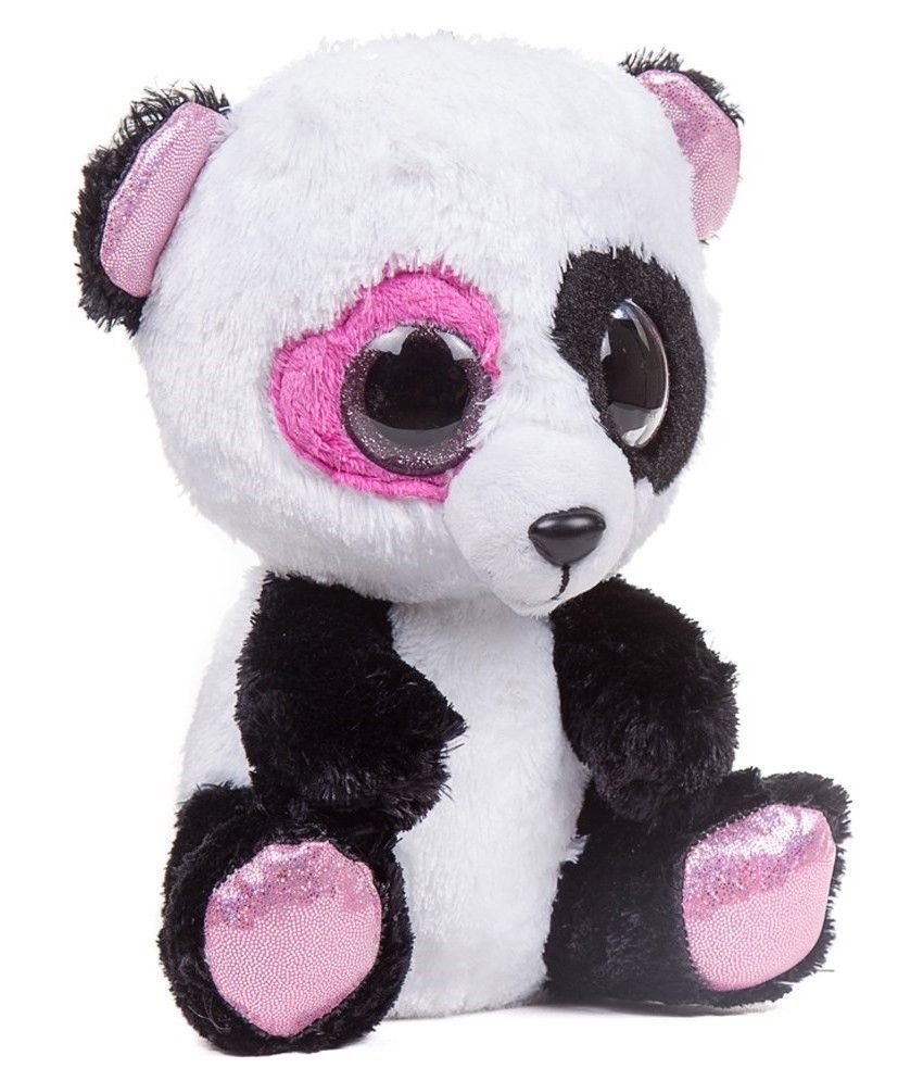 black and white stuffed animal