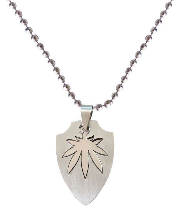 Rich Famous Silver Leaf Chain Pendant - Silver Leaf Pendant India Rich Famous Silver Leaf Chain Pendant - Silver Leaf Pendant India