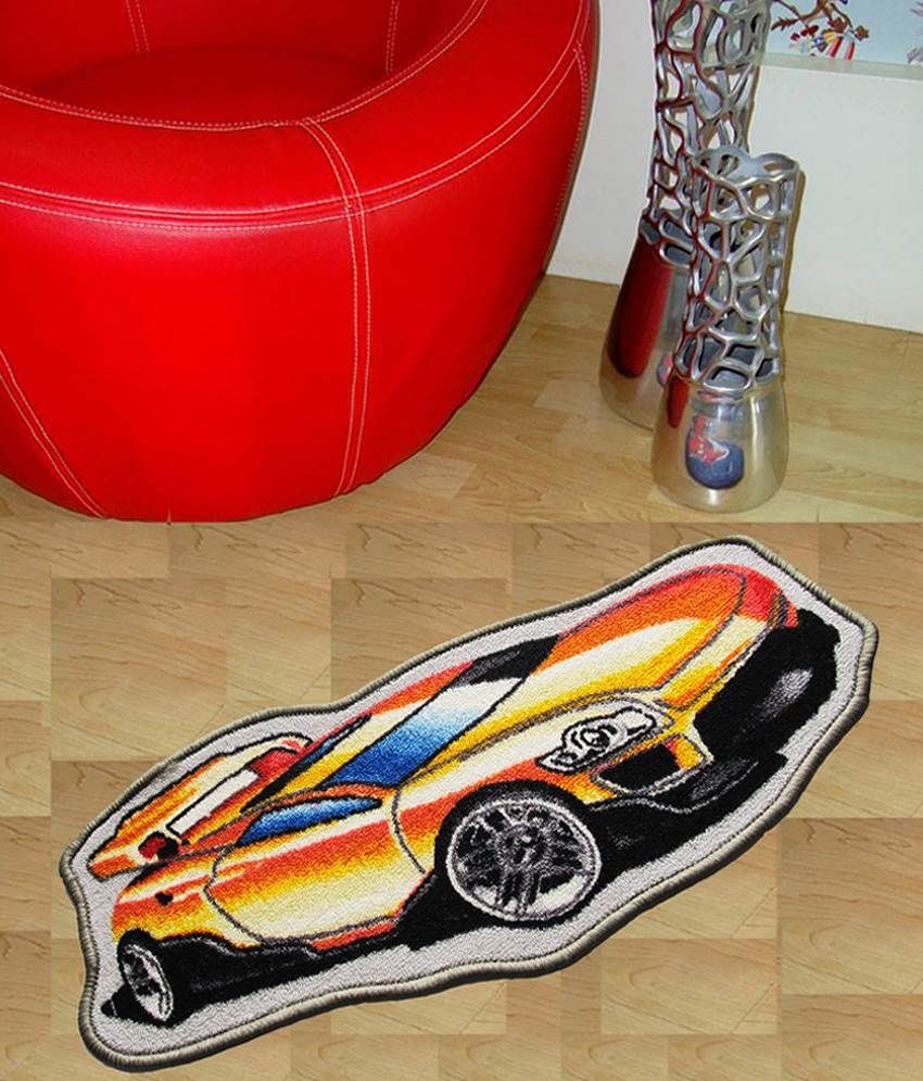 Dwar Gray & Yellow Floor Mat Buy Dwar Gray & Yellow Floor Mat Online