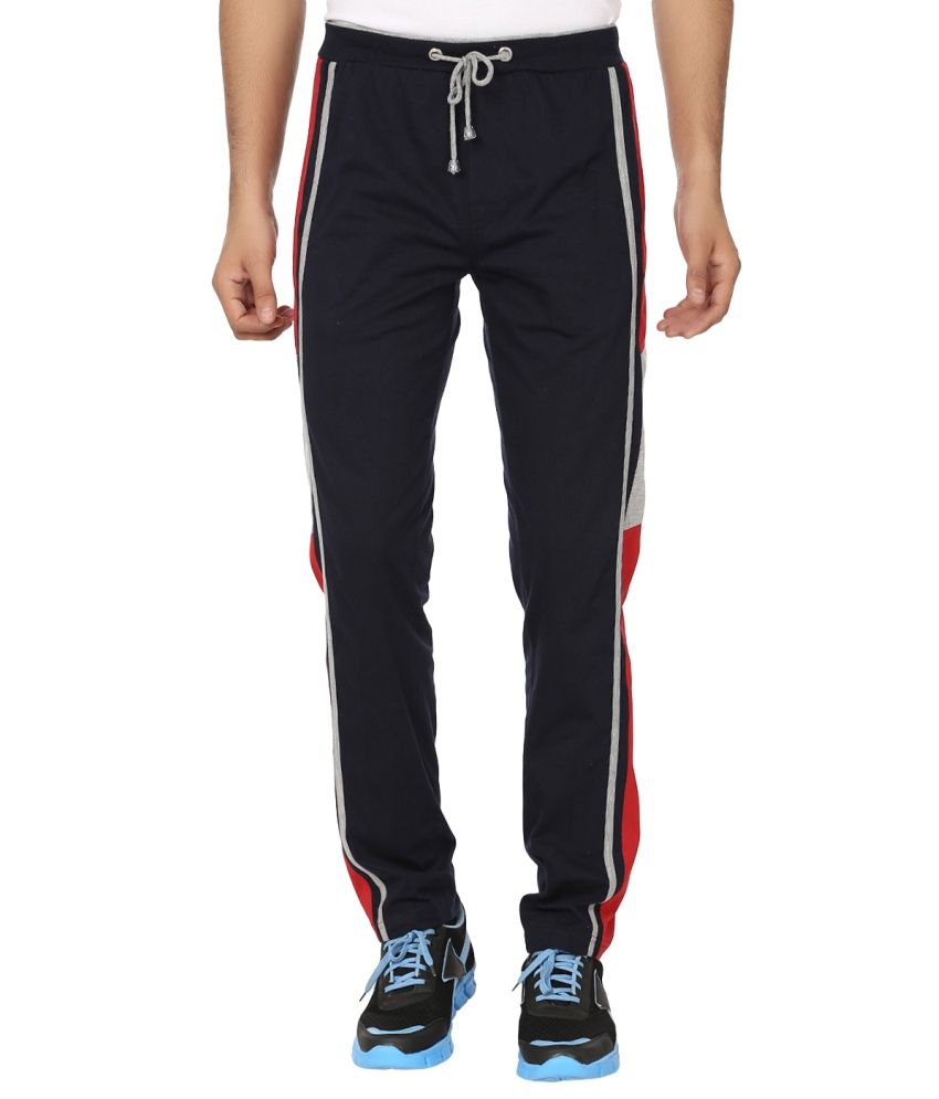 Keewi Navy Cotton Trackpants - Buy Keewi Navy Cotton Trackpants Online ...