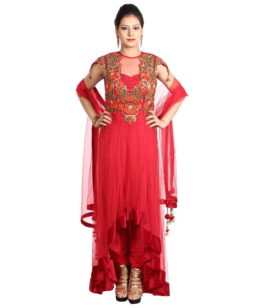 net neck design gown