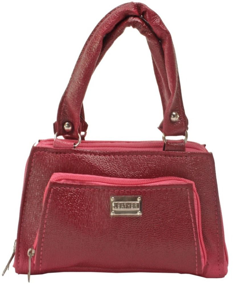 JM Red Leather Shoulder Bags - Buy JM Red Leather Shoulder Bags Online ...