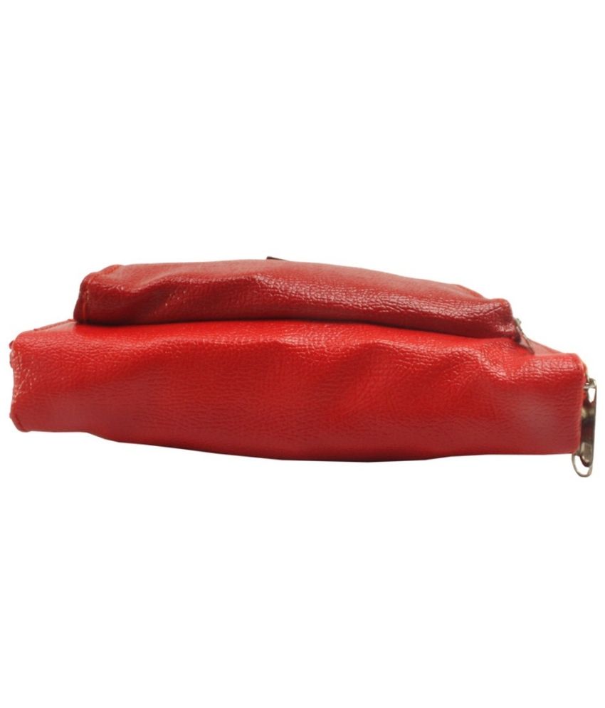 JM Red Leather Shoulder Bags Buy JM Red Leather Shoulder Bags Online