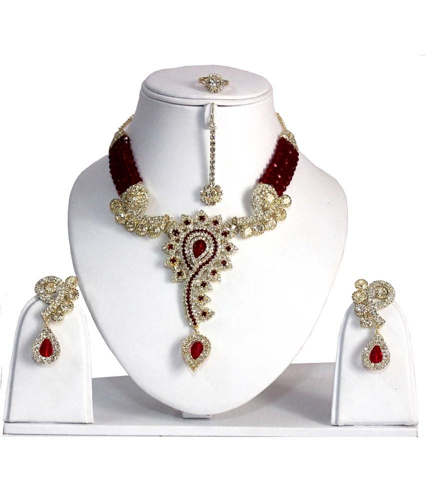 snapdeal stone necklace