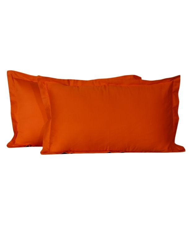 orange pillow covers