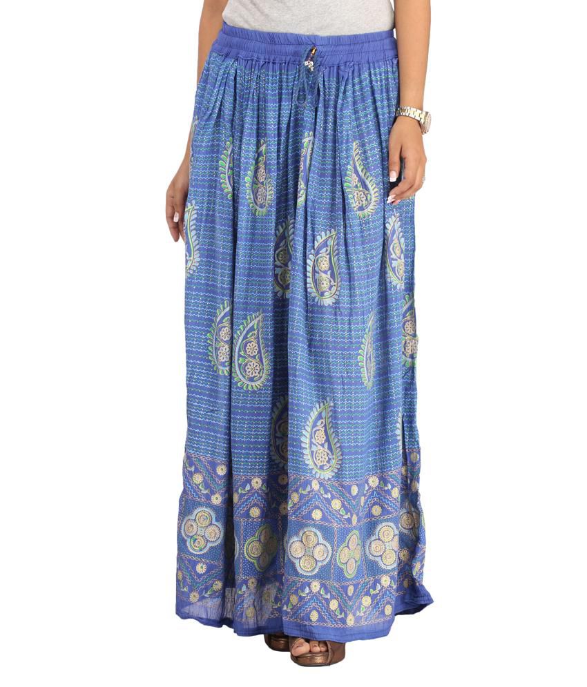 Blue Cotton Skirt 53