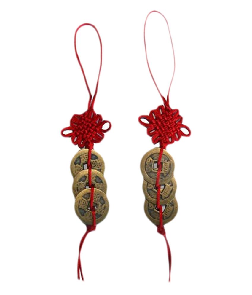     			Subh Store Feng Shui Set of 2 Chinese Hanging Coins