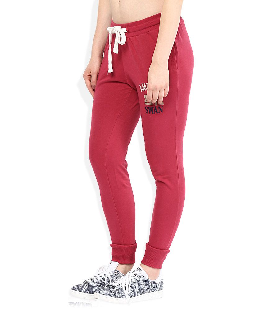 Buy American Swan Red Trackpants Online at Best Prices in India - Snapdeal