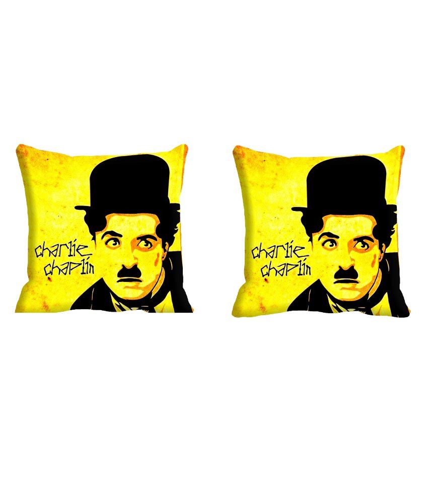 Harshita Enterprises Printed Poly Cotton Cushion Covers Pack Of 2