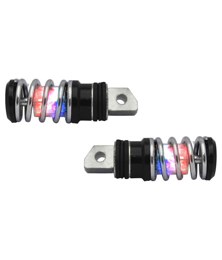 Speedwav LED Spring Bike Foot Pegs for TVS Flame SR125: Buy Speedwav ...